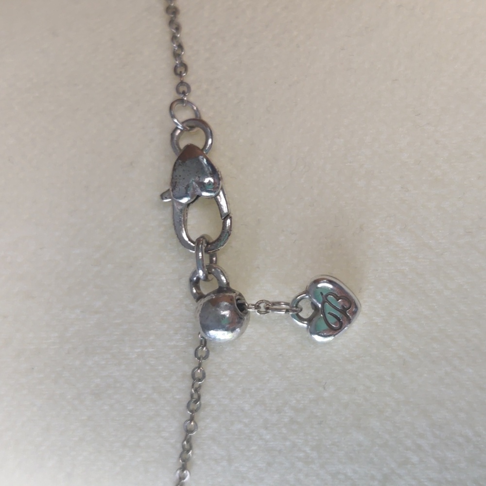 Brighton Reina Pink Silver Crystal Pendant Necklace RETIRED - Picture 3 of 6